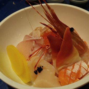 Ai Sushi - Deluxe Kaisendon - supposed to have a piece of sea urchin but they ran out tonight. - Sushi Bars Near Me - Markham, Ontario Ai Sushi - Deluxe Kaisendon - supposed to have a piece of sea urchin but they ran out tonight. - Sushi Bars Near Me - Markham, Ontario