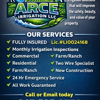 Arce Irrigation - Irrigation Near Me - Houston, Texas Arce Irrigation - Irrigation Near Me - Houston, Texas