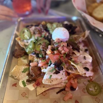 Lucille's Smokehouse Bar-B-Que - Nachos in on HH menu amazing - Barbeque Near Me - Lake Forest, California
