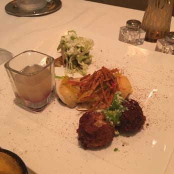 Fearing's Restaurant - The sampler plate for apps- I wasn't impressed - New American Near Me - Dallas, Texas