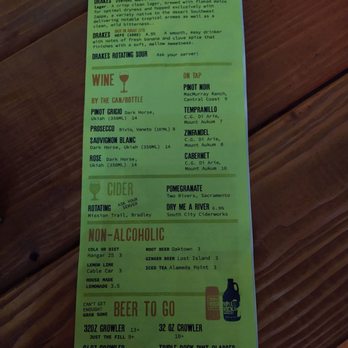Triple rock  - Drink Menu - Burgers Near Me - Berkeley, California