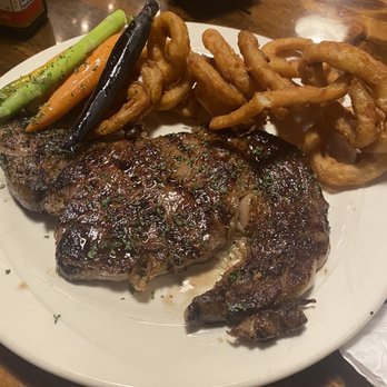 Rainbow Oaks Restaurant - steak/carrots/onion rings - American Near Me - Fallbrook, California Rainbow Oaks Restaurant - steak/carrots/onion rings - American Near Me - Fallbrook, California