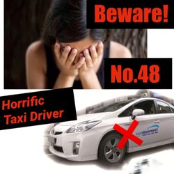 Taxi Donosti - A young female shouted at and PHYSICALLY FORCED by male taxi driver (No.48)  to leave the car, after overcharging her...
