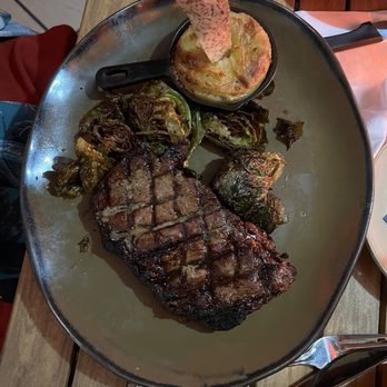 Tikis Grill & Bar - Perfect cut of steak and delicious everything! The Brussels sprouts were the best I've ever had! - Seafood Near Me - Honolulu, Hawaii Tikis Grill & Bar - Perfect cut of steak and delicious everything! The Brussels sprouts were the best I've ever had! - Seafood Near Me - Honolulu, Hawaii