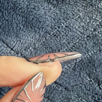 Demi's Nails - not following the natural nail - Nail Salons Near Me - Albuquerque, New Mexico