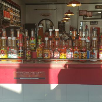 Firehouse Subs - Wall o hot sauce - Delis Near Me - London, Ontario
