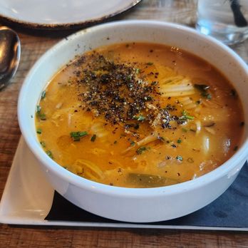 The Dearborn - Spicy chicken soup - New American Near Me - Chicago, Illinois
