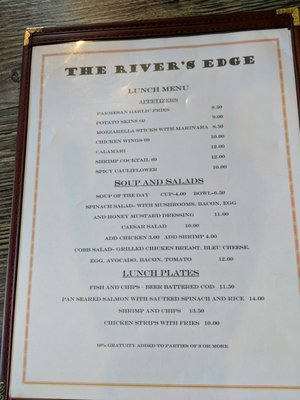 Menu photo 5 The River's Edge Restaurant Knights Ferry, CA Menu photo 5 The River's Edge Restaurant Knights Ferry, CA