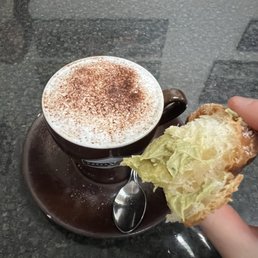 Cappuccino with pastry