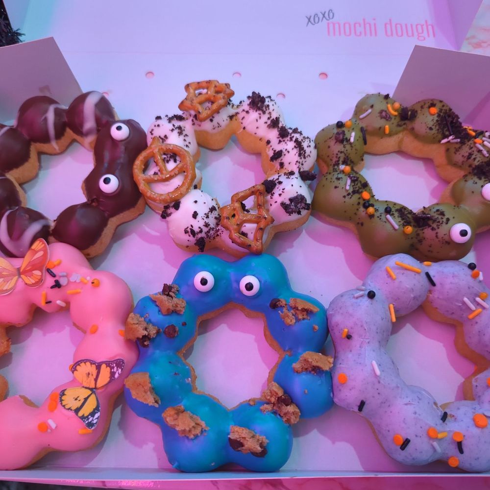 Mochi D---h - Chocolate, strawberry, taro, matcha, cookie monster, cookies and cream flavors - Donuts Near Me - Garden Grove, California Mochi D---h - Chocolate, strawberry, taro, matcha, cookie monster, cookies and cream flavors - Donuts Near Me - Garden Grove, California