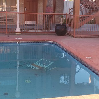 Econo Lodge Inn & Suites - chair in the pool the whole time there. - Hotels Near Me - Eagle Pass, Texas