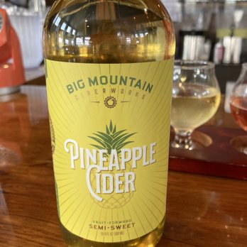 Big Mountain Ciderworks - Pineapple cider.  The winner. - Cideries Near Me - Kalispell, Montana