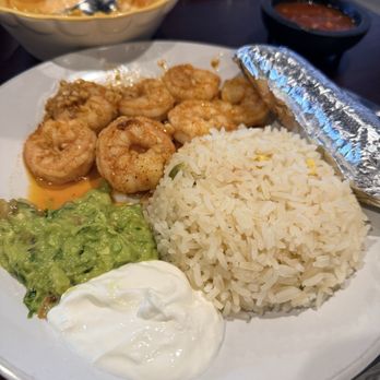 Las Hefas - Buttered Garlic Shrimp With Rice - Latin American Near Me - Hays, Kansas