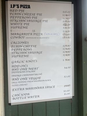 Menu photo 1 JP’s Pizza Kaumakani, HI