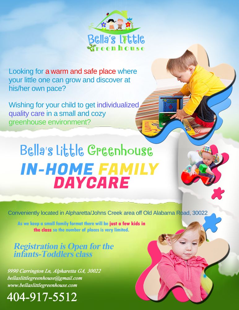 Bella's Little Greenhouse Family Daycare - childcare center in Alpharetta, GA