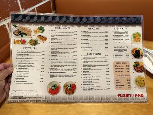 Menu photo 1 Fuzen Pho Henderson, NV