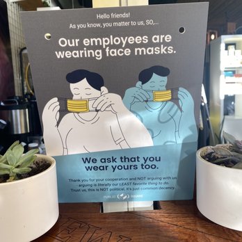 Public Square - Enforcing proper covid regulations safety first for everyone - Coffee & Tea Near Me - La Mesa, California Public Square - Enforcing proper covid regulations safety first for everyone - Coffee & Tea Near Me - La Mesa, California