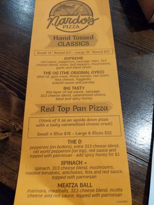 Menu photo 4 Nardo's Pizza Saint Joseph, MI