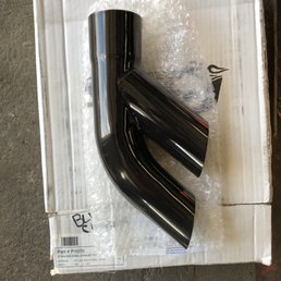 Black chrome exhaust tips