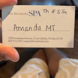 The Biltmore Spa - Masseuse info