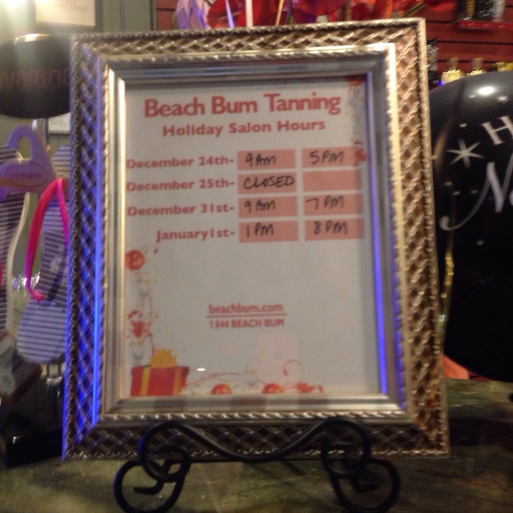 2014 Holiday hours