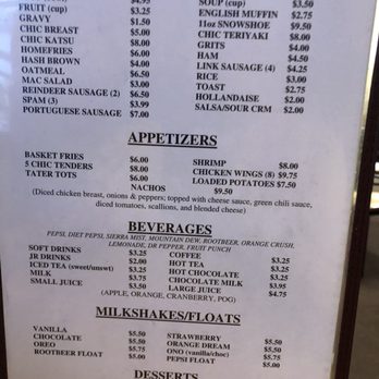 Kava's Pancake House - Beverage menu - Waffles Near Me - Anchorage, Alaska