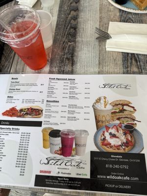 Menu photo 2 Wild Oak Cafe Glendale, CA Menu photo 2 Wild Oak Cafe Glendale, CA