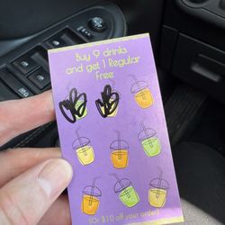 Busta Lime - Punch card for your convenience.