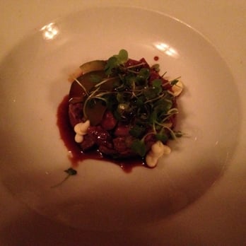 Snake River Grill - Seared elk tartare - New American Near Me - Jackson, Wyoming Snake River Grill - Seared elk tartare - New American Near Me - Jackson, Wyoming
