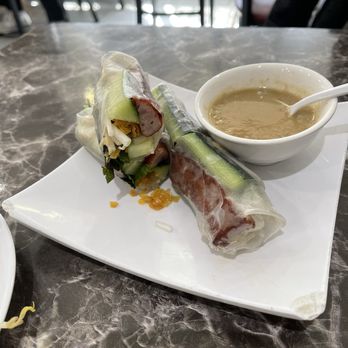 Nha Hang Viet Nam - Grilled sausage summer roll - Vietnamese Near Me - Chicago, Illinois