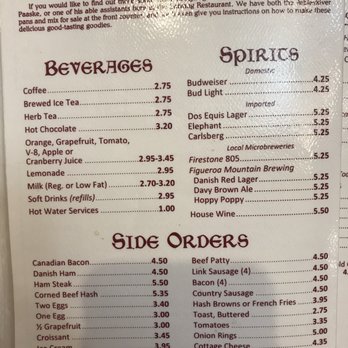 Solvang Restaurant - Menu January 2019 - Scandinavian Near Me - Solvang, California