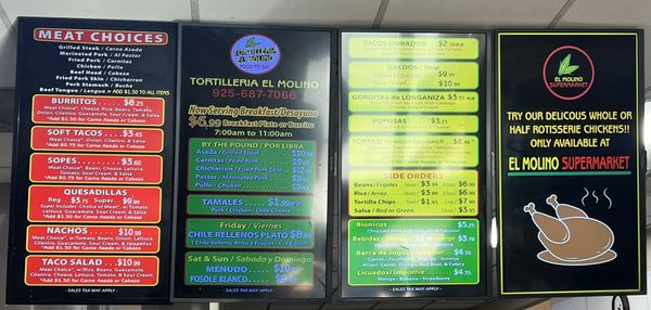 Menu photo 8 Tortilleria El Molino Concord, CA Menu photo 8 Tortilleria El Molino Concord, CA