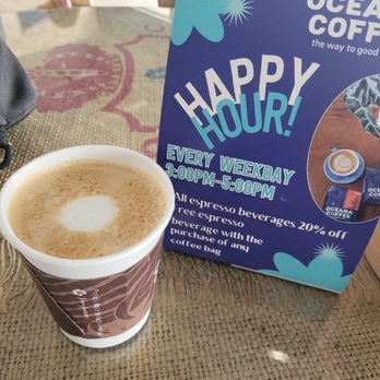 Oceana Coffee Roasters - FLAT WHITE: Coffee with espresso and steamed milk. - Coffee Roasteries Near Me - Jupiter, Florida Oceana Coffee Roasters - FLAT WHITE: Coffee with espresso and steamed milk. - Coffee Roasteries Near Me - Jupiter, Florida
