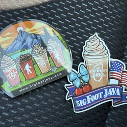 Big Foot Java - June & July stickers! Love collecting these