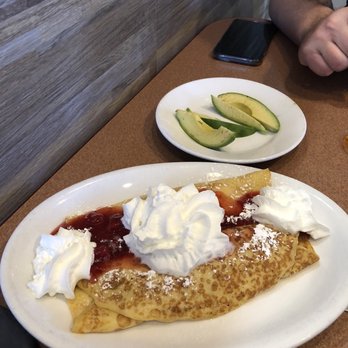 Ely’s Restaurant - Strawberry Cream Cheese Crepe Breakfast - Breakfast & Brunch Near Me - Henderson, Nevada Ely’s Restaurant - Strawberry Cream Cheese Crepe Breakfast - Breakfast & Brunch Near Me - Henderson, Nevada