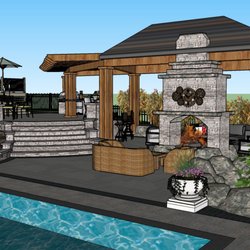 Hunter Springs Landscape Artisans - 3D Animation Services offer homeowners a preview of what their yard will look like before we get started.