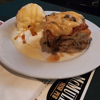 McMullan's Irish Pub - Bread pudding and ice cream - Irish Near Me - Las Vegas, Nevada McMullan's Irish Pub - Bread pudding and ice cream - Irish Near Me - Las Vegas, Nevada