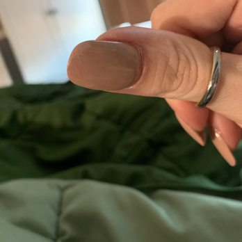 Ambiance Nail Spa - Flaw at the top right corner of my nail. - Nail Salons Near Me - West Chester, Ohio