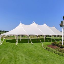 Tents for Rent - 45x104 sailcloth wedding tent by Tents For Rent.
