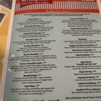The Templeton - Templeton Menu - Breakfast & Brunch Near Me - Vancouver, British Columbia