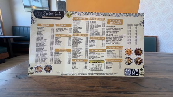 Menu photo 1 Express India Plano, TX Menu photo 1 Express India Plano, TX