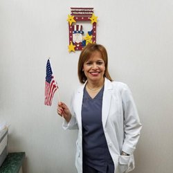 A Helena Jimenez, DDS - Dr.jimenez showing her patriotism
