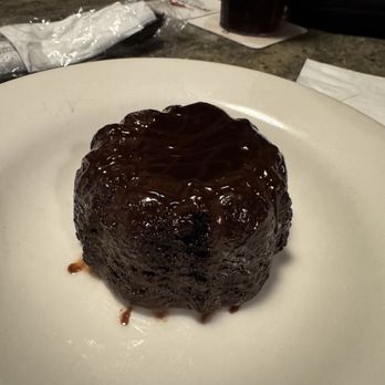 Dewey Destin's Harborside - Chocolate Lava Cake with no sauce or whipped cream - Seafood Near Me - Destin, Florida