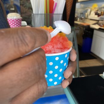 Key West Shaved Ice - This is the pineapple, bubble gum and cotton candy. - Shaved Ice Near Me - Dania Beach, Florida Key West Shaved Ice - This is the pineapple, bubble gum and cotton candy. - Shaved Ice Near Me - Dania Beach, Florida