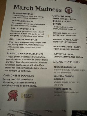 Menu photo 4 Frisco Taphouse Columbia, MD