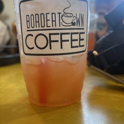 Bordertown Coffee and Bake Shop - Iced Sunrise green tea