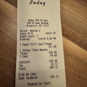 INDAY All Day - Indian Near Me - Brooklyn, New York