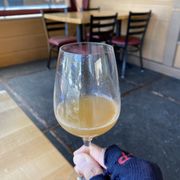 Photo of Sushi Ran - Sausalito, CA, United States. A 'taste' size of some umeshu in the roofed outdoor seating area