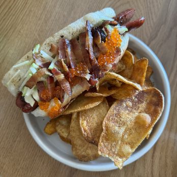 Valentine - Valentine Dog w/Smoked Trout Roe & Bacon - Cocktail Bars Near Me - Phoenix, Arizona Valentine - Valentine Dog w/Smoked Trout Roe & Bacon - Cocktail Bars Near Me - Phoenix, Arizona