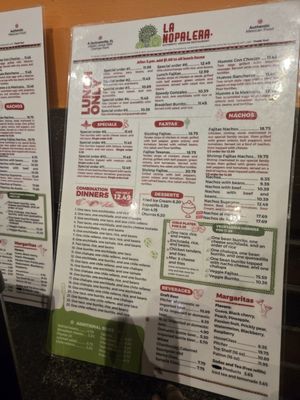 Menu photo 2 La Nopalera Orange Park, FL Menu photo 2 La Nopalera Orange Park, FL